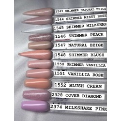 18 мл-банку повна під кришку гелю для Нарощування Natural beige Натуральний бежевий ___SLK(1547)